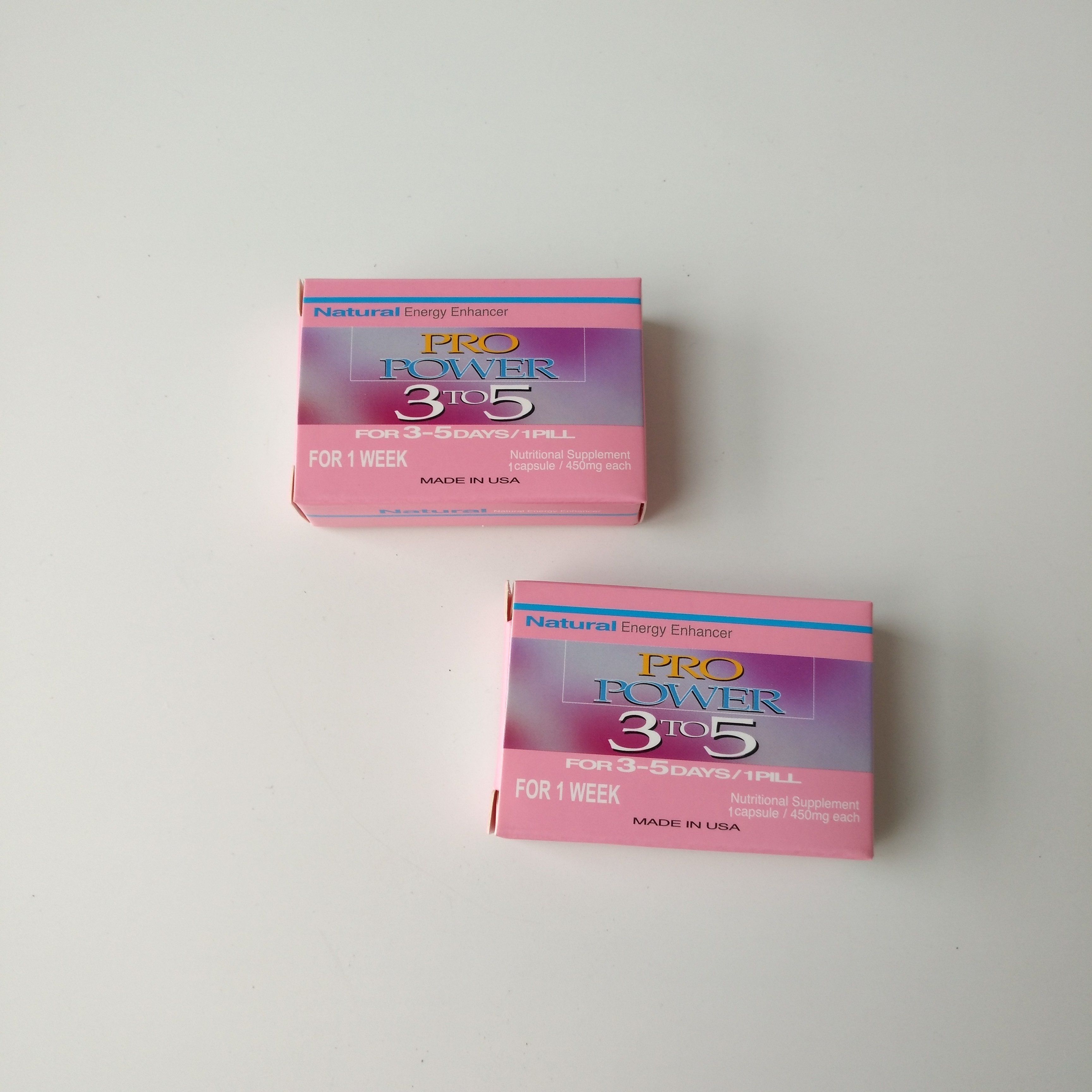 Empty cardboard pill box 7 days for male pro-powder 3 to 5 wild panther 6000 Cartridge Packaging paper box