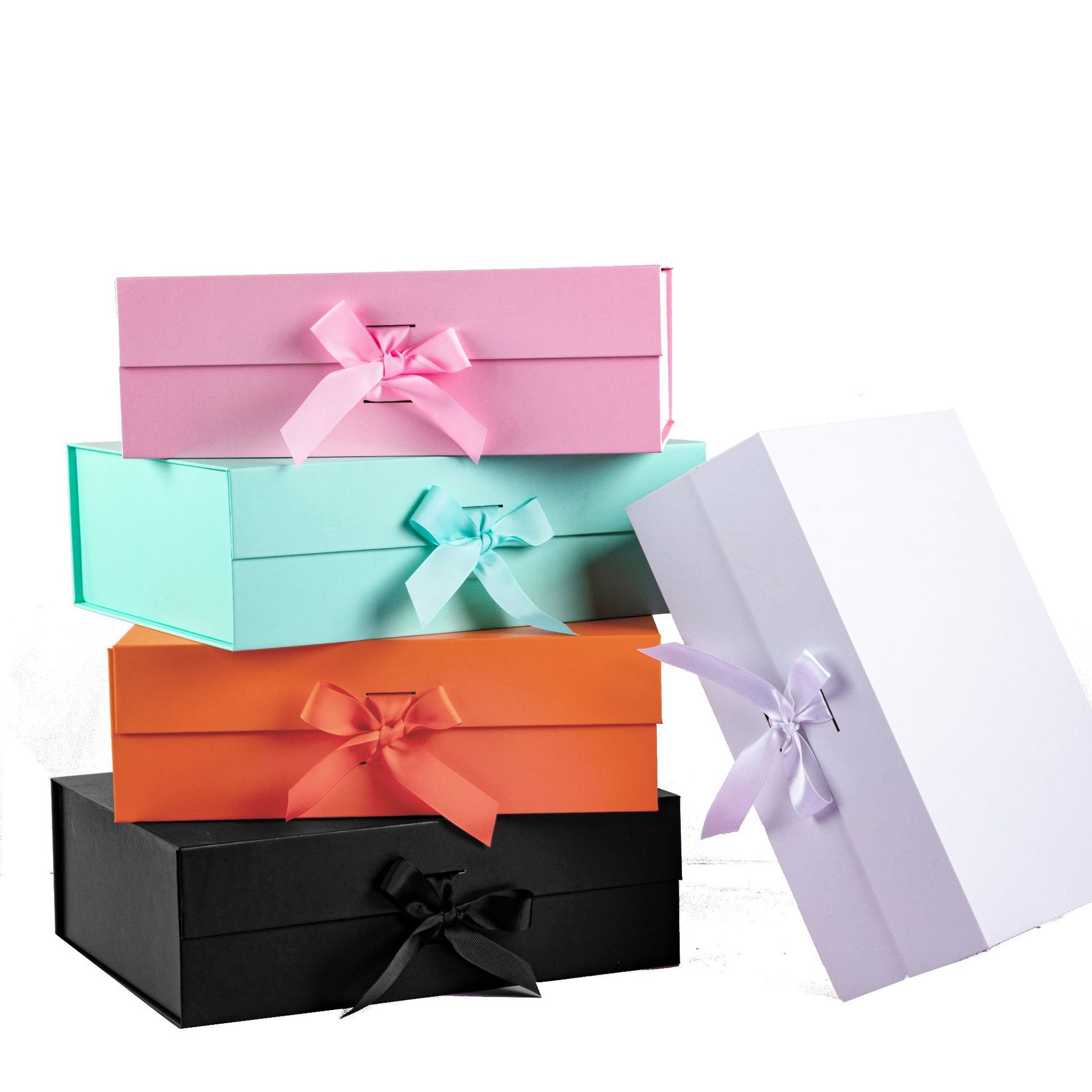 Wedding favors gift box emerald green luxury magnetic wedding box gold foil printing logo gift boxes with ribbon