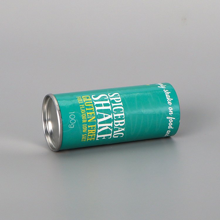 food biodegradable aluminized film spice container paper packaging powder paper tube