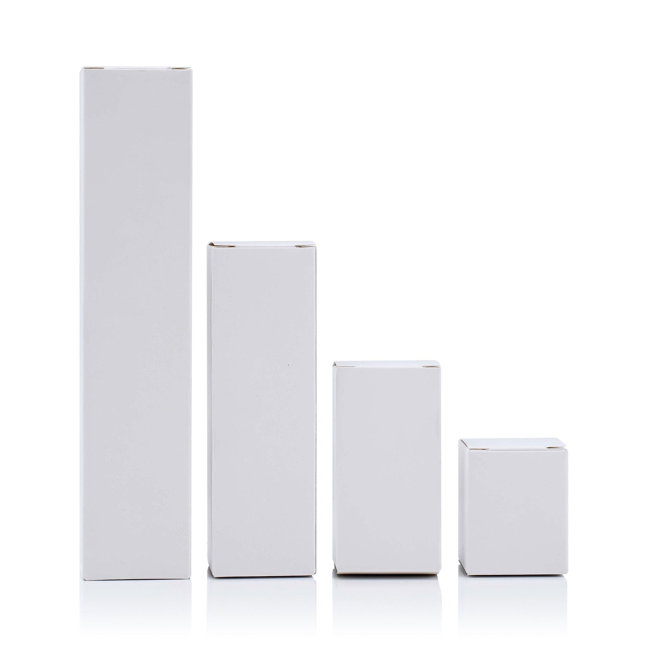 Customizable White Kraft Paper Box Empty Gifts Crafting Various sizes of Cardboard Packaging Boxes Easy Assemble recycled Boxes