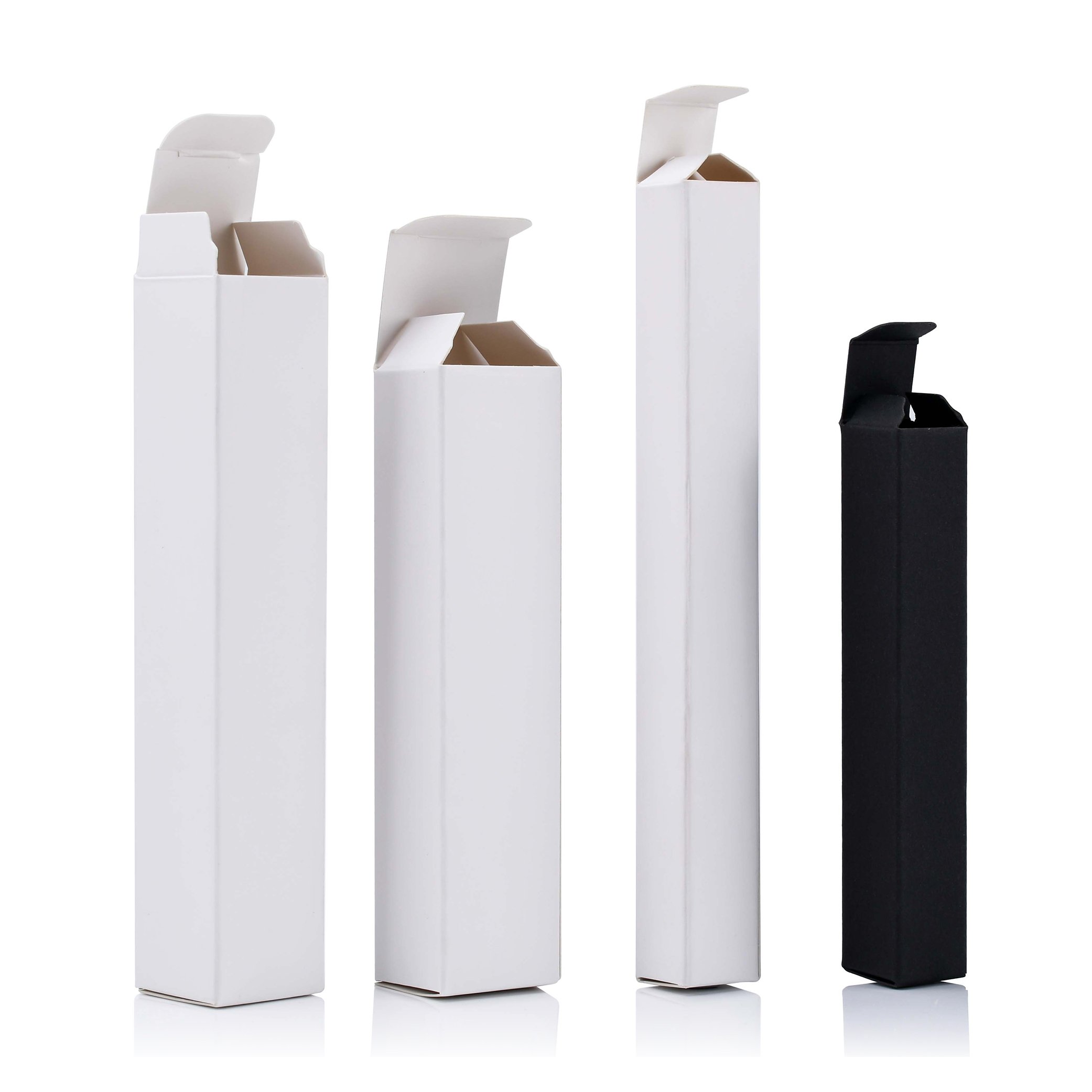 Customizable White Kraft Paper Box Empty Gifts Crafting Various sizes of Cardboard Packaging Boxes Easy Assemble recycled Boxes