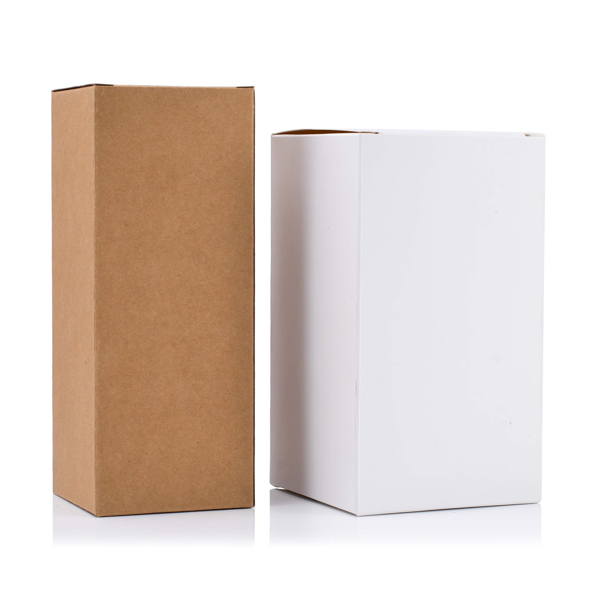 Customizable White Kraft Paper Box Empty Gifts Crafting Various sizes of Cardboard Packaging Boxes Easy Assemble recycled Boxes