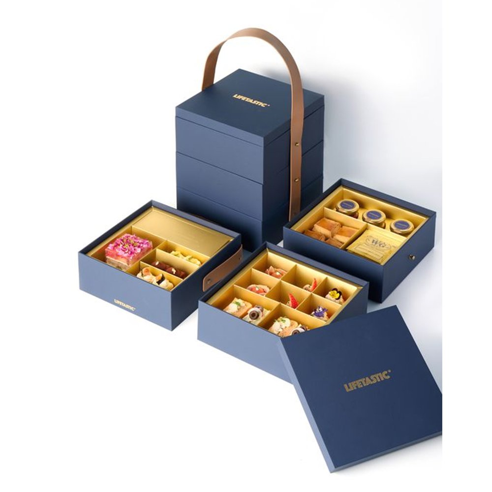 Custom printed logo design Hotel Afternoon Tea cup cake packing boxes biscuit cupcake donut Macaron packaging paper box