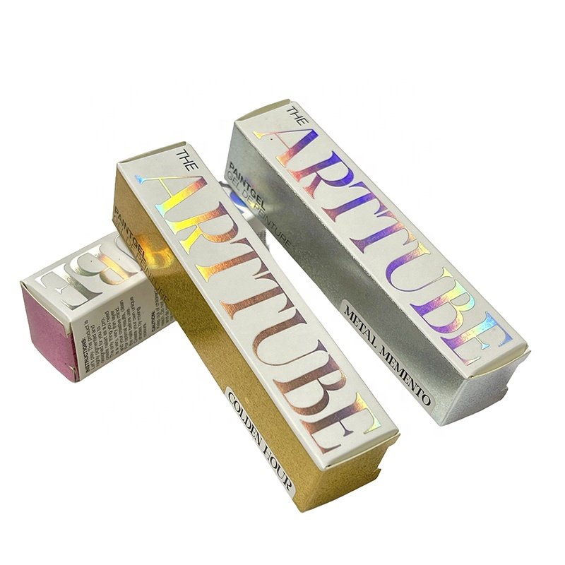 Custom logo lip gloss tube packing box luxury modern style custom lipstick box lip balm set packaging