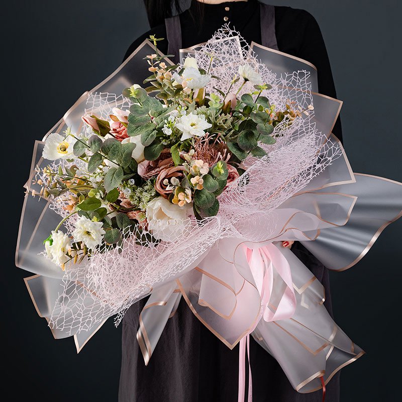 Changyi packaging Phnom Penh jelly film waterproof flower wrapping paper Korean bouquet gift translucent wrapping paper