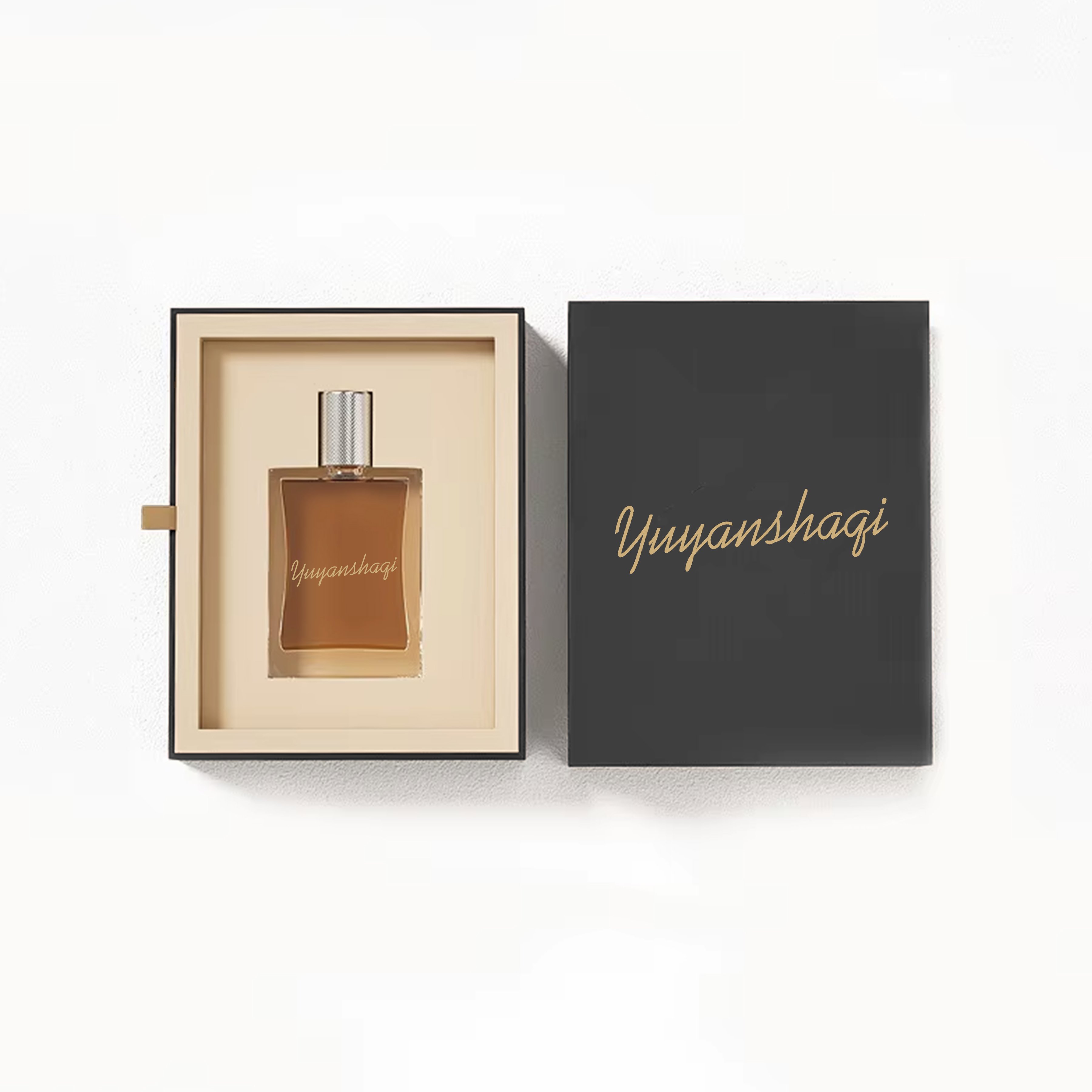 Custom Luxury Drawer Perfume Box Scented Aroma Candle Cosmetics Essential Oil Skincare Perfume Gift Boxes Perfume Box Packaging