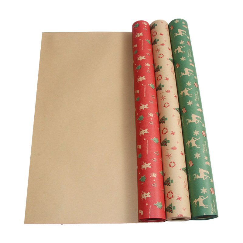 2024 GuangMing Factory Custom Gift Wrapping Paper Roll Christmas Gift Wrapping Paper For Packaging