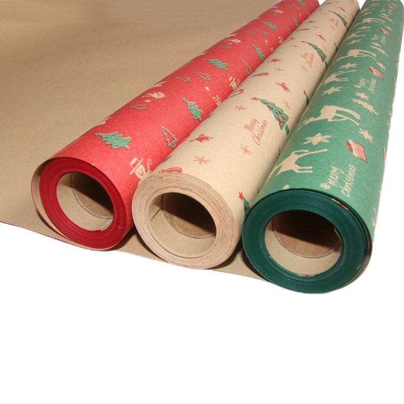 2024 GuangMing Factory Custom Gift Wrapping Paper Roll Christmas Gift Wrapping Paper For Packaging