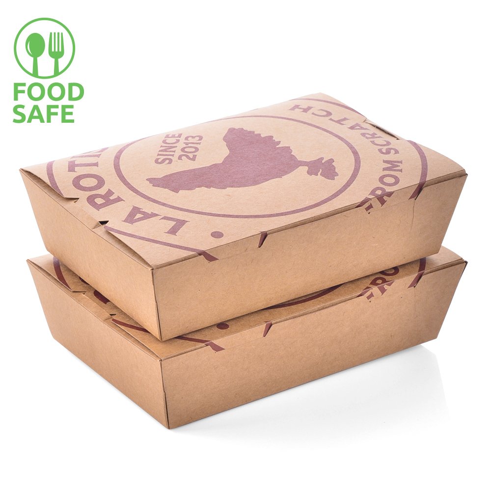 Fried Rice to Go Box Printed food & Beverage Packaging Kraft fried chicken paper box