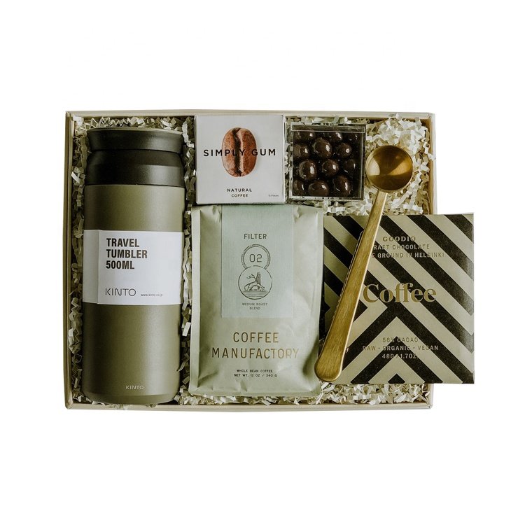 Customised Eco Black Brown Corrugated Craft Gift Set Mailer Postal Shipping Packing Paper Coffee Packaging Box With Logo Print
