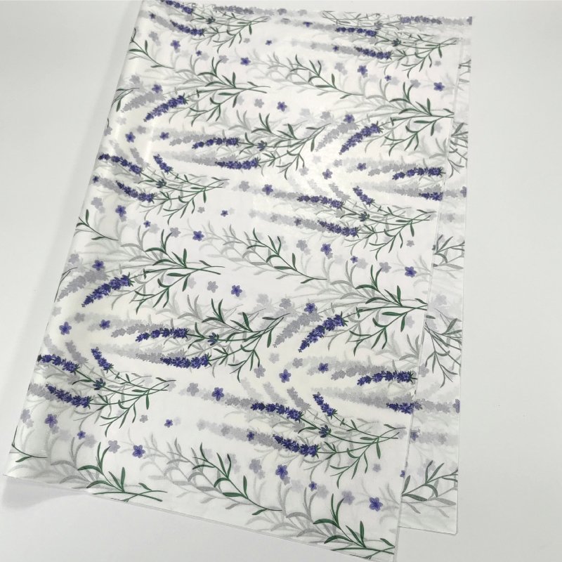 Waiting For Love lavender Printing Wrapping Paper Translucency 17gsm Gifts Clothes Packaging Tissue Paper