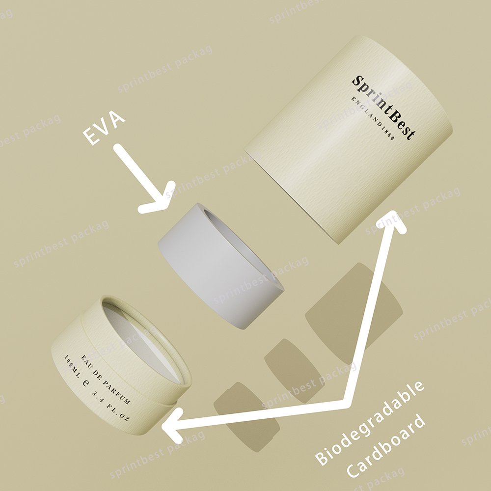 Hot Sale eco friendly round kraft paper tube packaging boxes for cosmetic /essential oil