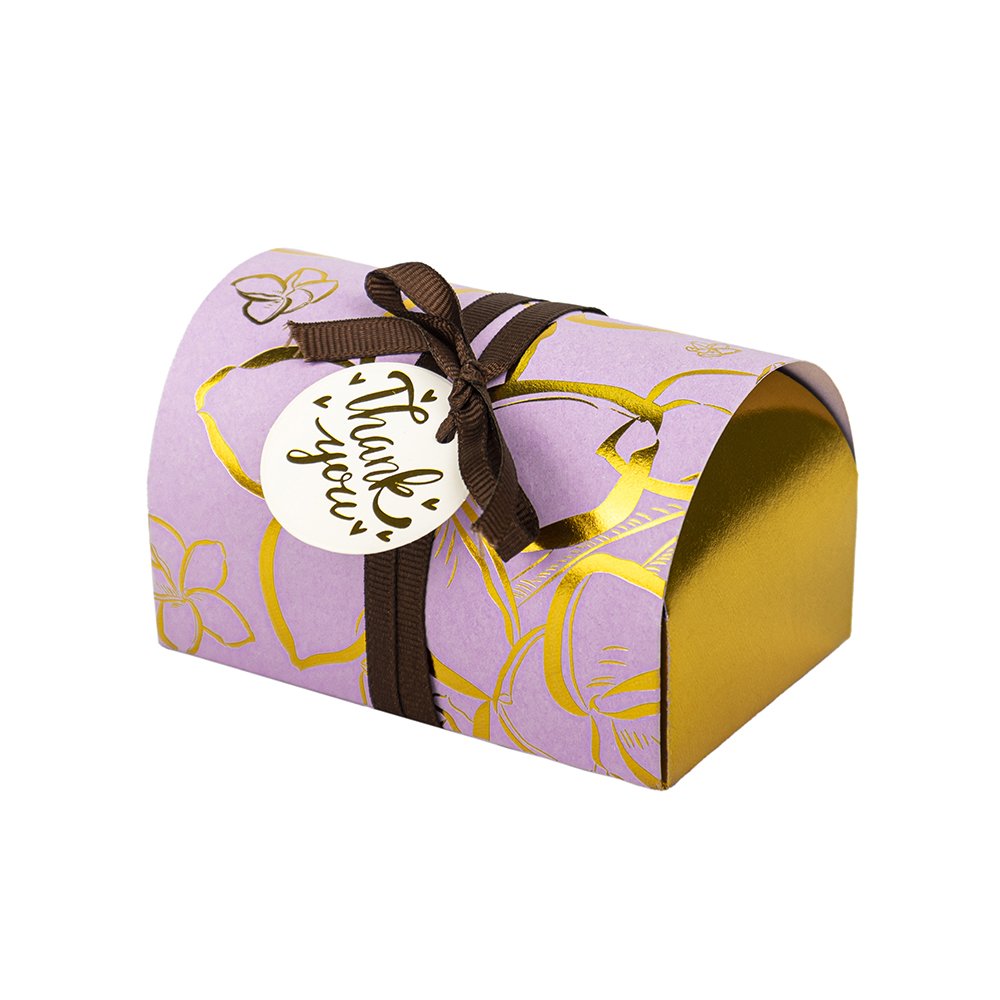 Good price gold flower bar packaging box candy chocolate display box paper wedding candy boxes