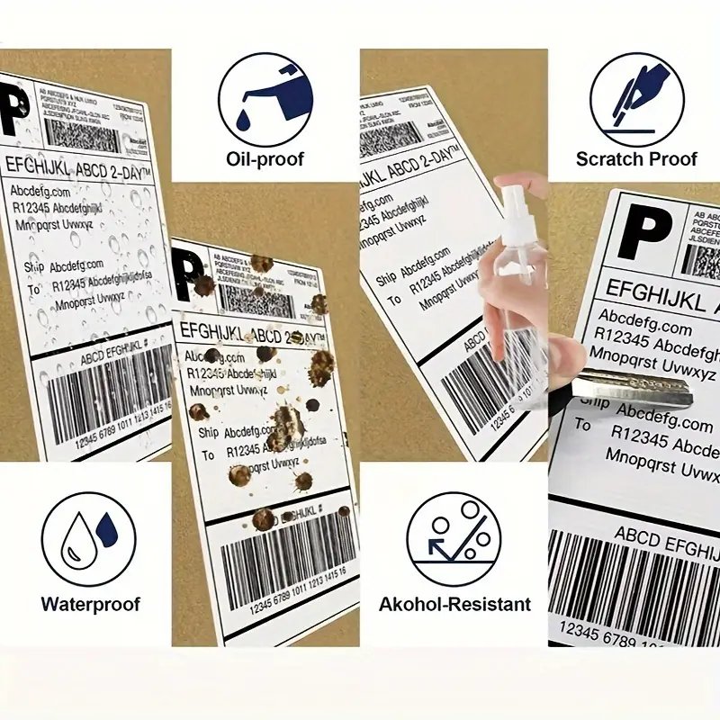 Recyclable 4x6 Shipping Label Paper Eco-Friendly Packaging and Shipping Labels