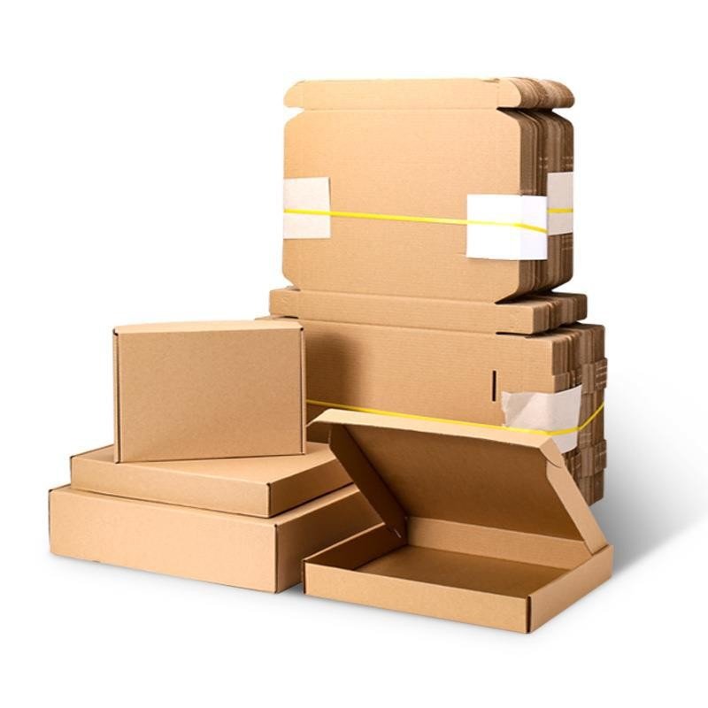 Wholesale Printed Logo Shipping Paper Box Mailing Gift Packaging Cardboard Custom Gift Wig Clothing Mail Boxed Shipping Carton