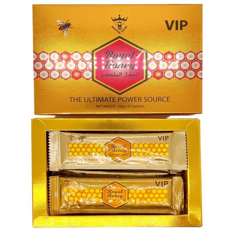 Wholesale OEM Packaging For VIP Royal Honey Organic Honey Black Bull Honey Chogo Candy Power