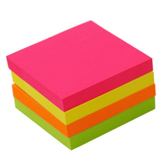 3x3 color paper self-adhesive sticky notes