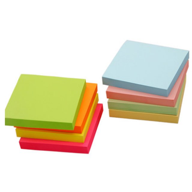 3x3 color paper self-adhesive sticky notes