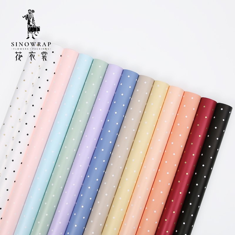 SINOWRAP Supplier Luxury Waterproof Flower Bouquet Packaging Wrapping Paper