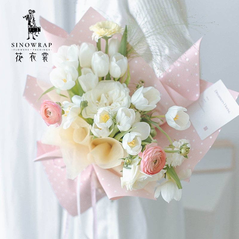 SINOWRAP Supplier Luxury Waterproof Flower Bouquet Packaging Wrapping Paper