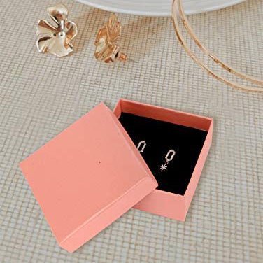 Customized Private Label Cardboard Multi Size Cardboard Paper Pink Jewelry Box Packaging