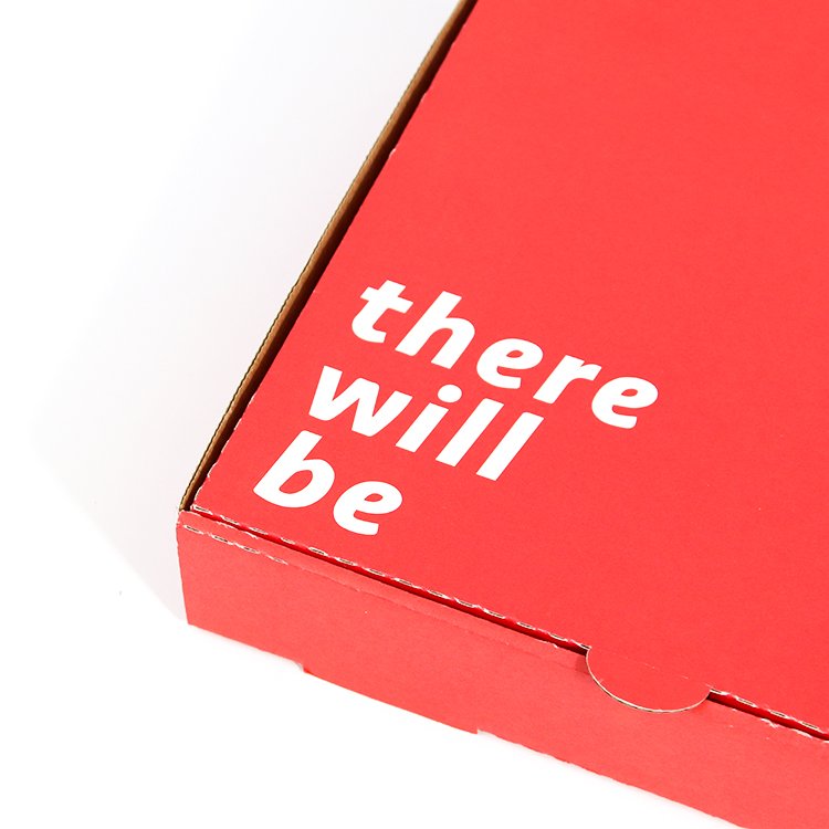 Bulk Pizza Boxes With Your Own Logo Red Color Wholesale Pizza Box Package Carton Supplier Custom Design Printed Packing