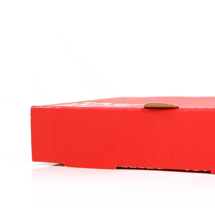 Bulk Pizza Boxes With Your Own Logo Red Color Wholesale Pizza Box Package Carton Supplier Custom Design Printed Packing