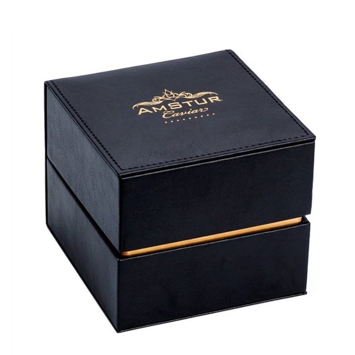 Custom logo print luxury caviar jar packaging gift box for caviar