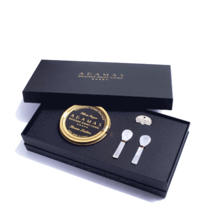 Custom logo print luxury caviar jar packaging gift box for caviar
