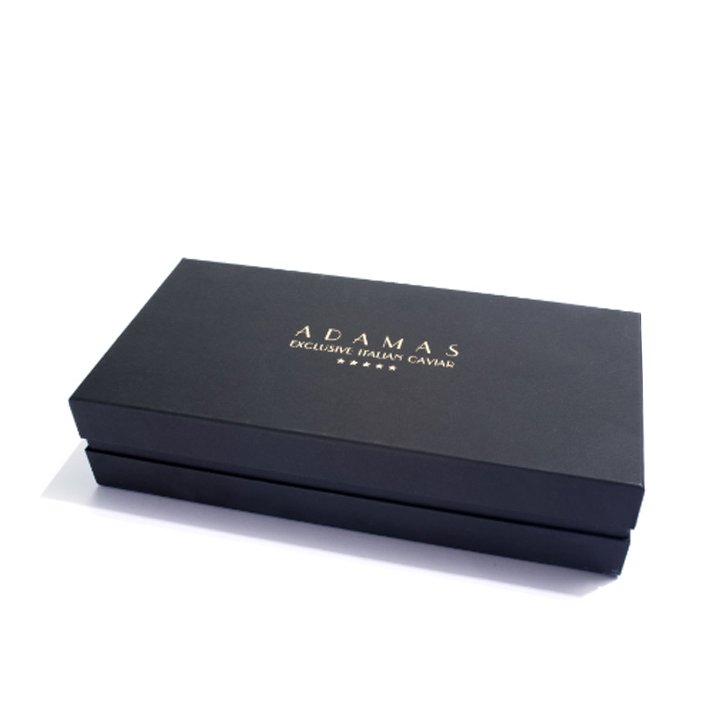 Custom logo print luxury caviar jar packaging gift box for caviar