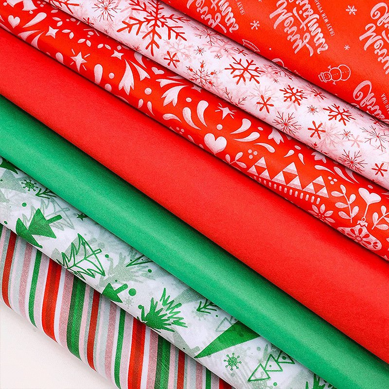 Custom Floral 17gsm Printed Wrapping Paper For Valentines Day Gift 2023