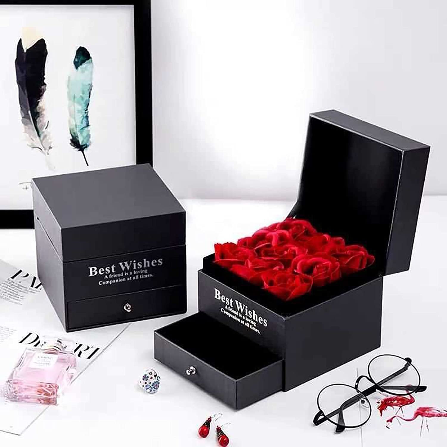 Valentine luxury gift boxes packaging customization personalised gift boxes large
