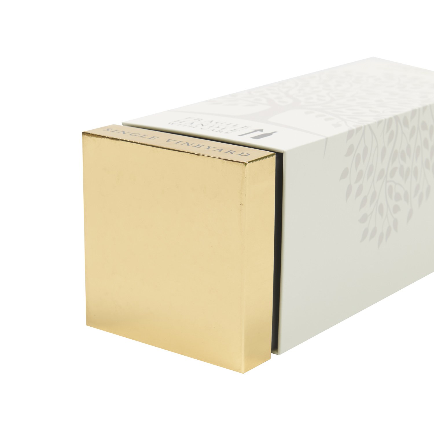 custom logo luxury red wine 6 or single bottle glasses hard cardboard paper black packaging box