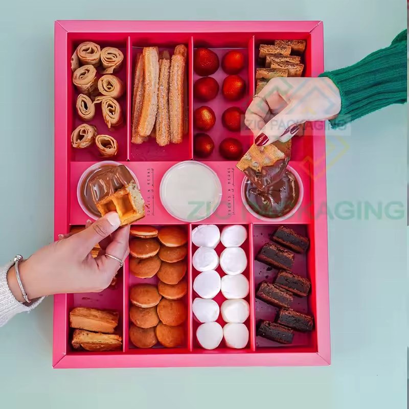 Disposable Takeaway French Fries Paper Box Food Packaging Custom Chicken Wing Burger Boxes Take Out Fast Food Box Container