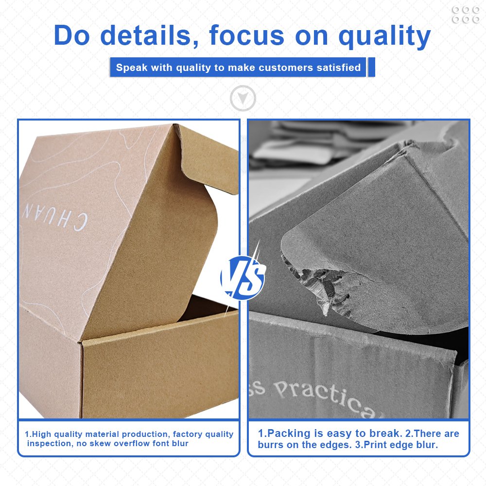 Small Custom Printing Black Corrugated Paper Cardboard Packaging Custom Mailer Boxes