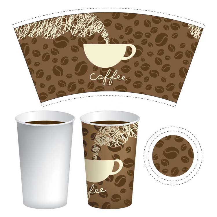 APP Yibin Enso Single Side Coated Paper Cup Fan for Water Juice Coffee Tea for Wrapping Use in Energy Drinks Chemical Industries