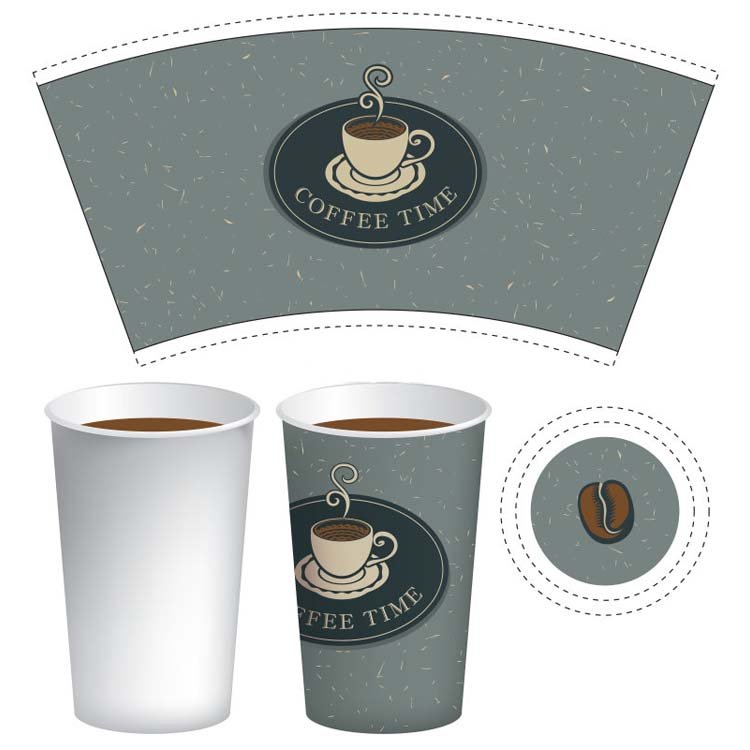 APP Yibin Enso Single Side Coated Paper Cup Fan for Water Juice Coffee Tea for Wrapping Use in Energy Drinks Chemical Industries