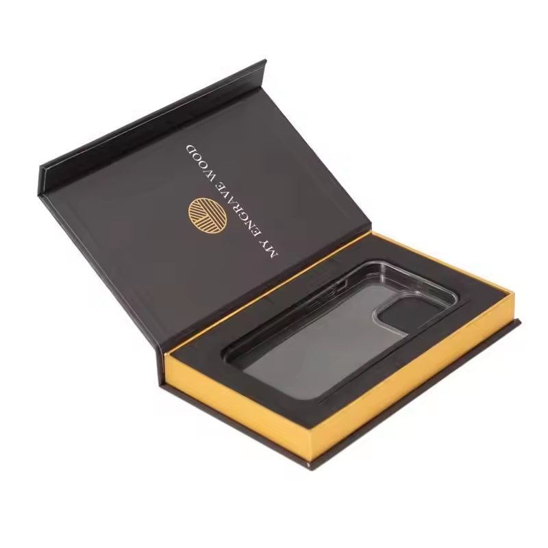 Customized Logo Rigid Cardboard Folding Gift Box Recyclable Magnetic Packaging Paper Box with Ribbon