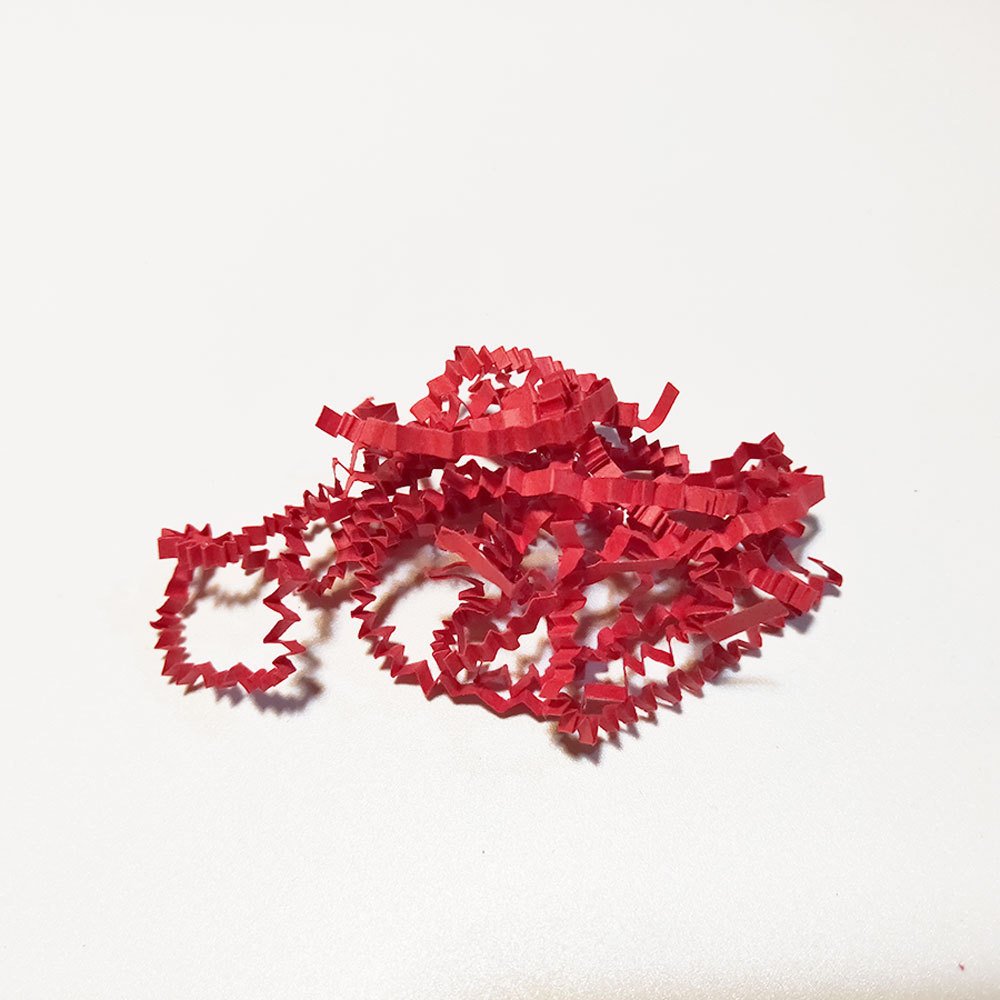 Red Wedding Gift Wrapping Crinkle Paper Filling Material Raffia Confetti shredded paper packing for gift package box