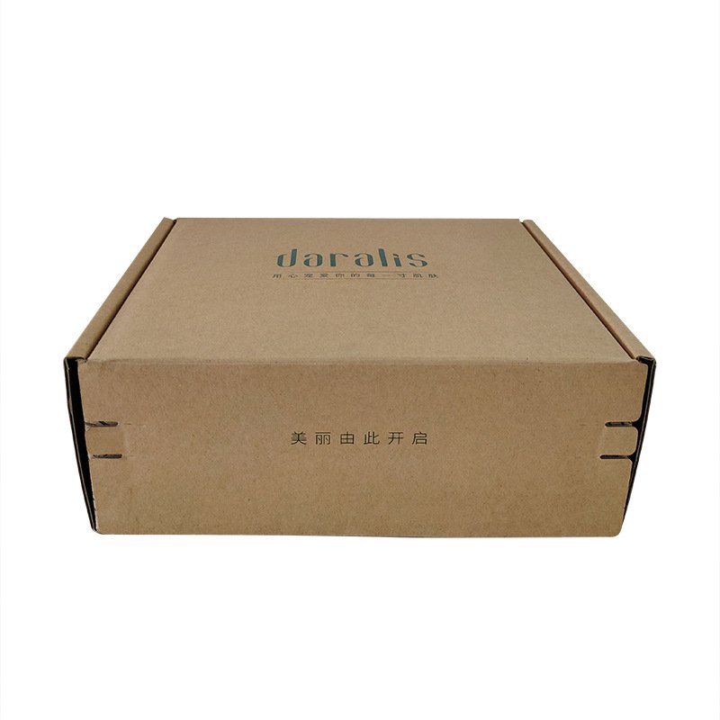 Wholesale small cardboard shipping boxes recyclable corrugated mailer boxes white corrugated paper box with tear strip
