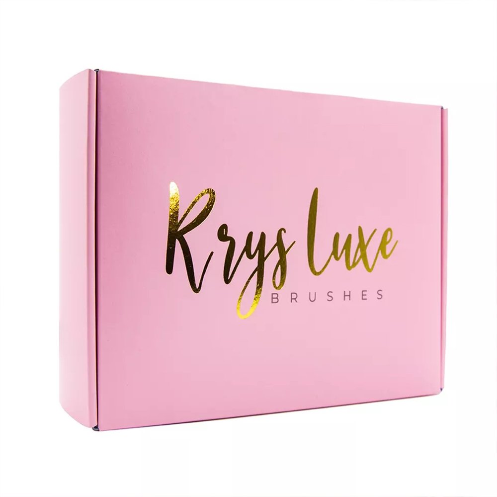 Custom Logo Pink Corrugated Cardboard Cosmetic Packaging Mailer Shipping Paper Gift Box Printed