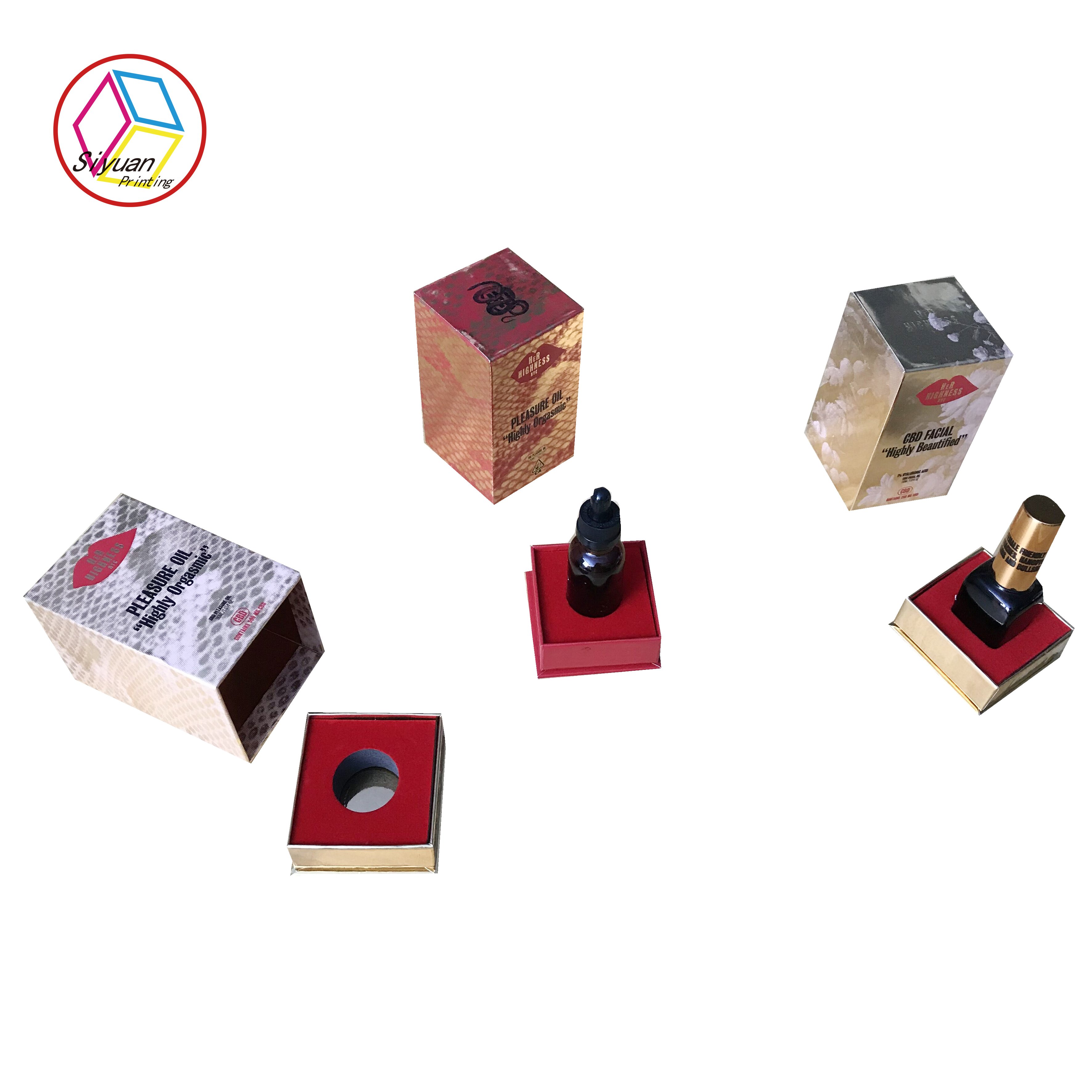 Custom luxury logo poaper box cosmetic storage packaging box for packaging