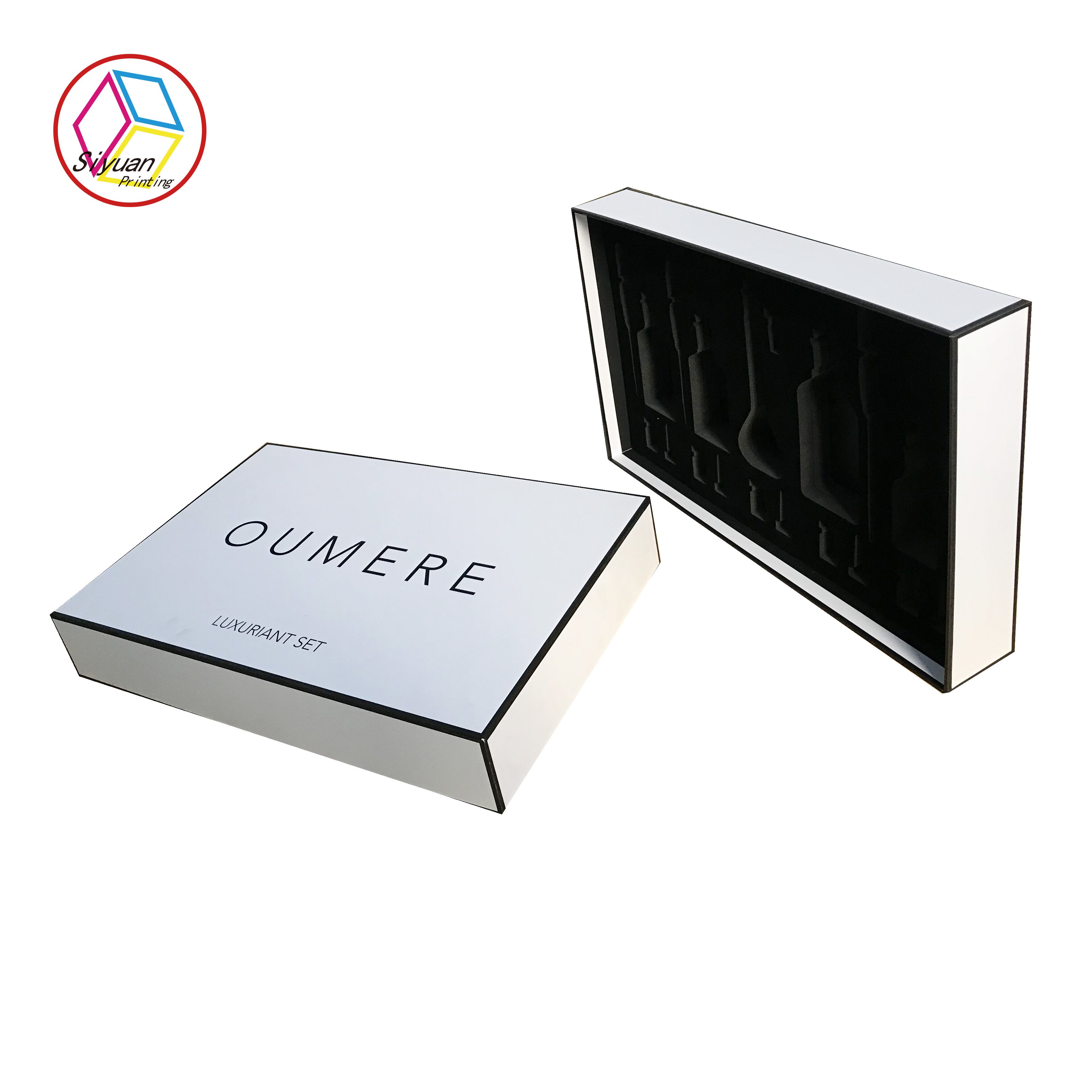 Custom luxury logo poaper box cosmetic storage packaging box for packaging