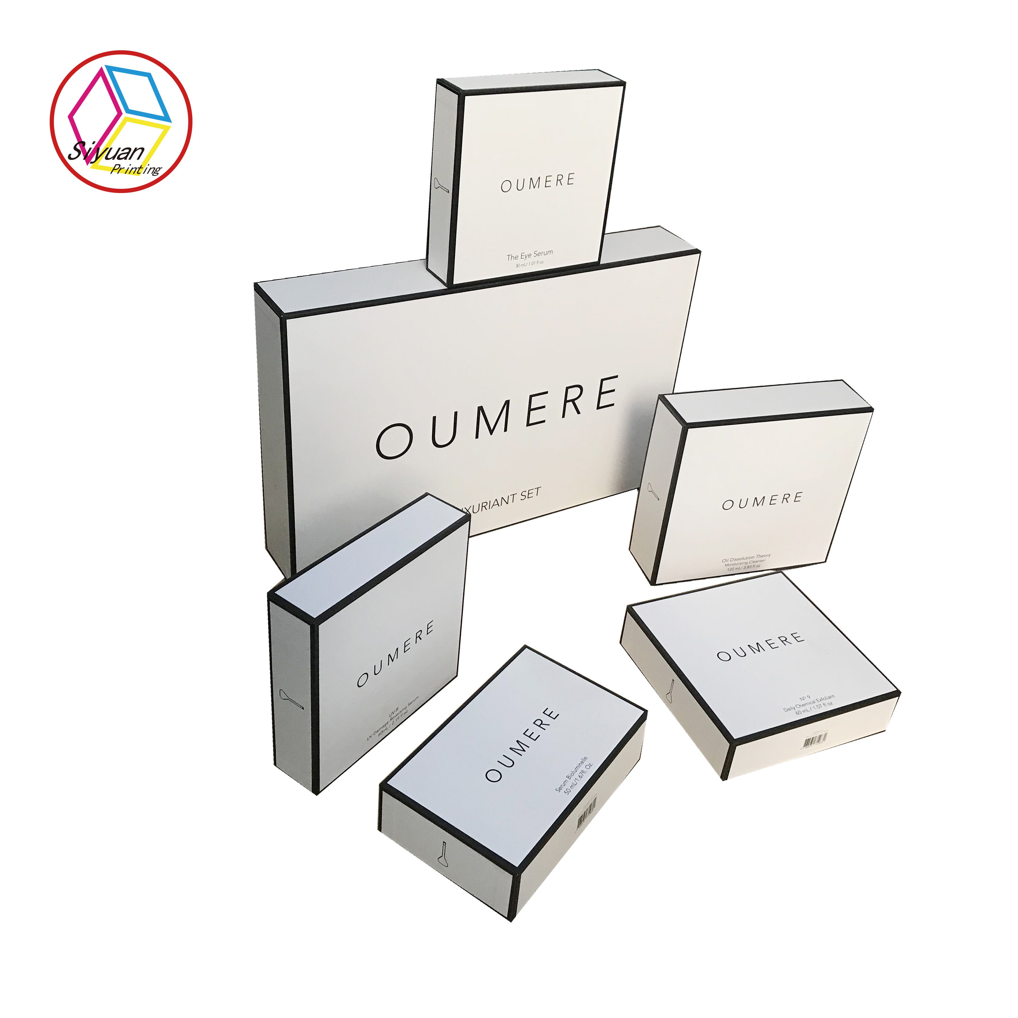 Custom luxury logo poaper box cosmetic storage packaging box for packaging