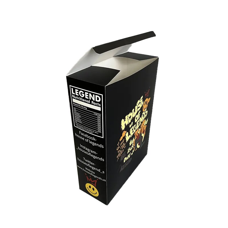 Wholesale Custom Logo Design Foldable Clothing Hoodies Paper Cereal Box Package Cereal Box Packaging For Clothes