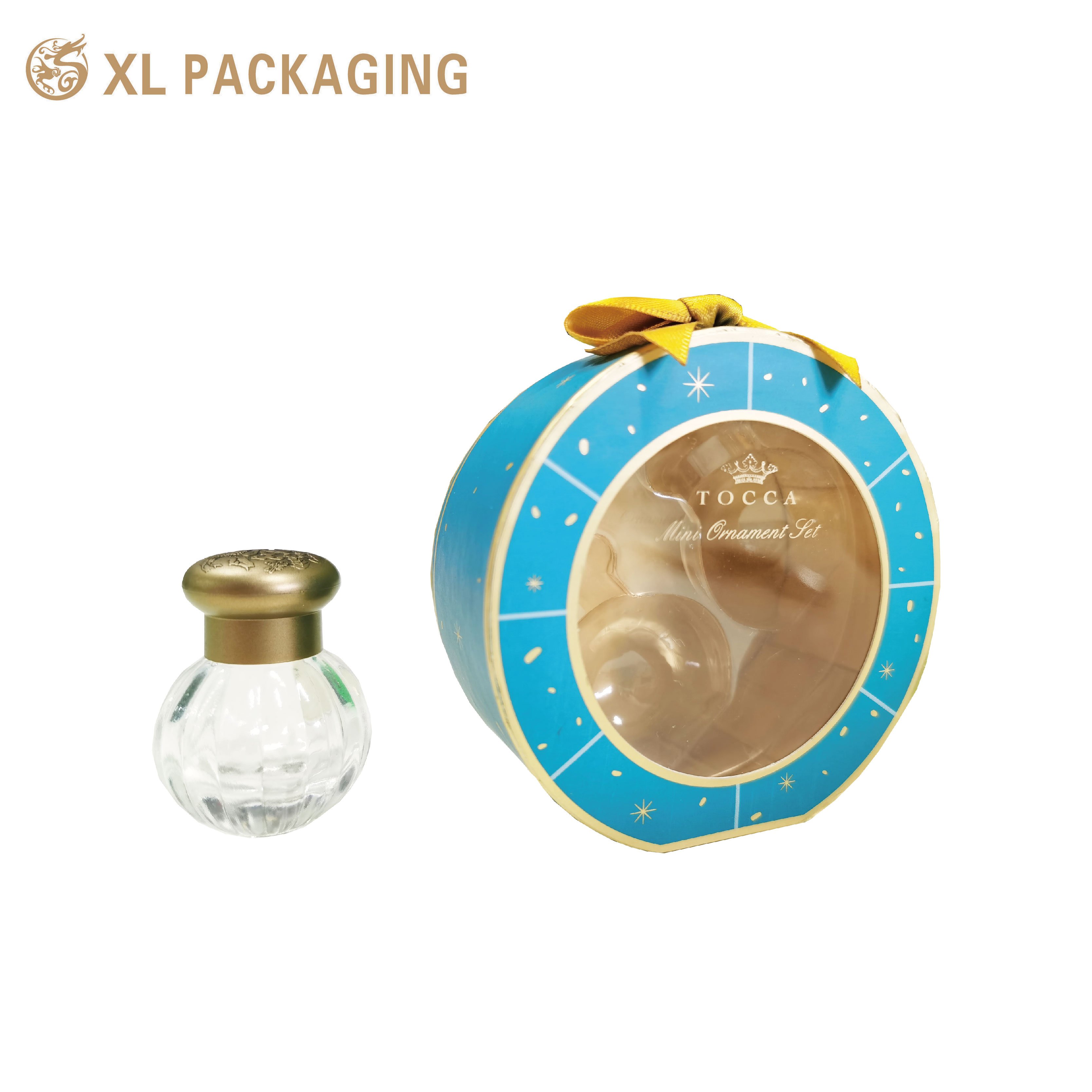 Customized Popular Semi-Circle Half Round Shape Design Silver Gold Color Empty Packaging Box For Cosmetic