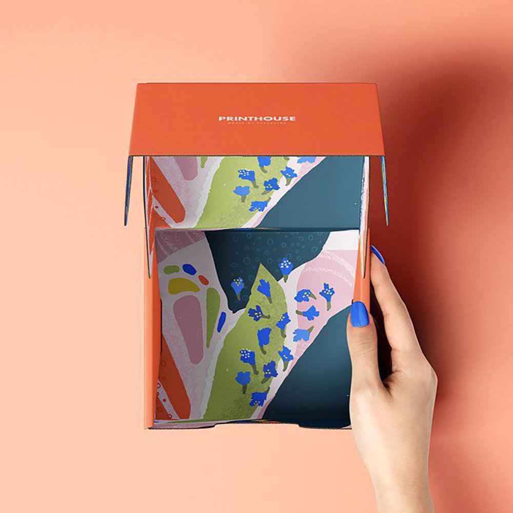 Custom Printed Corrugated Cardboard Paper Gift Packaging Mailer Shipping Box With Logo For Small Business