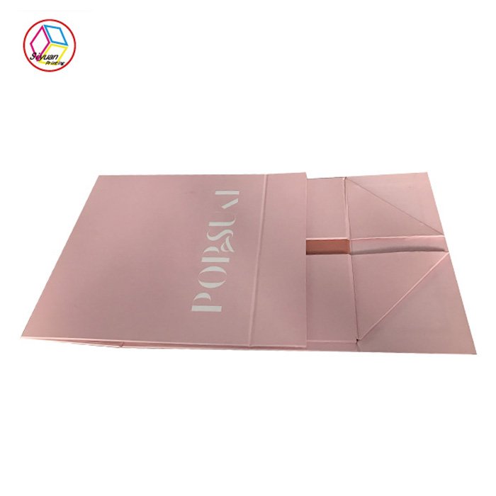 Custom logo gift magnetic lid folding paper packaging box for gift