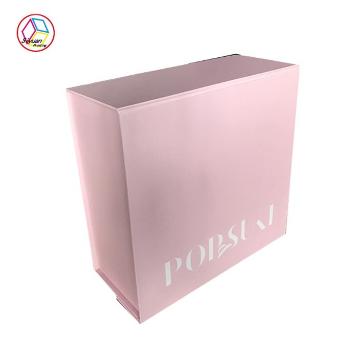 Custom logo gift magnetic lid folding paper packaging box for gift