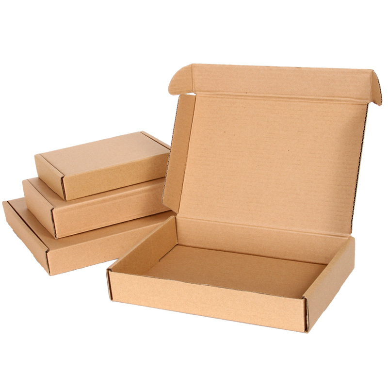 Custom Logo Brown Clothing Corrugated Cardboard Packaging Mailer Box luxury Branded Apparel Shipping Paper Box
